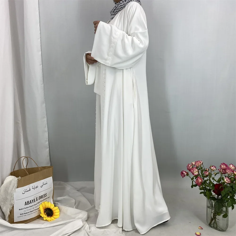 

Рамадан Ид Черная Абая Дубай Роскошное женское мусульманское платье Kebaya Кафтан Кимоно Исламская одежда Кафтан Марокаин Халат Femme Musulmane