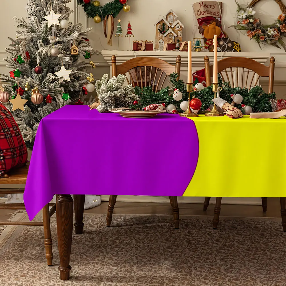 Pure Royal Blue Waterproof table cloth, splash-proof tablecloth, for party, Halloween, Christmas, dining, camping
