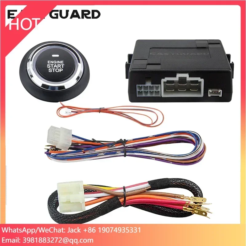 

EASYGUARD Universal DC 12V ES002-P2 Push Start Button Kit With Engine Start/stop System & Remote Start (optional)