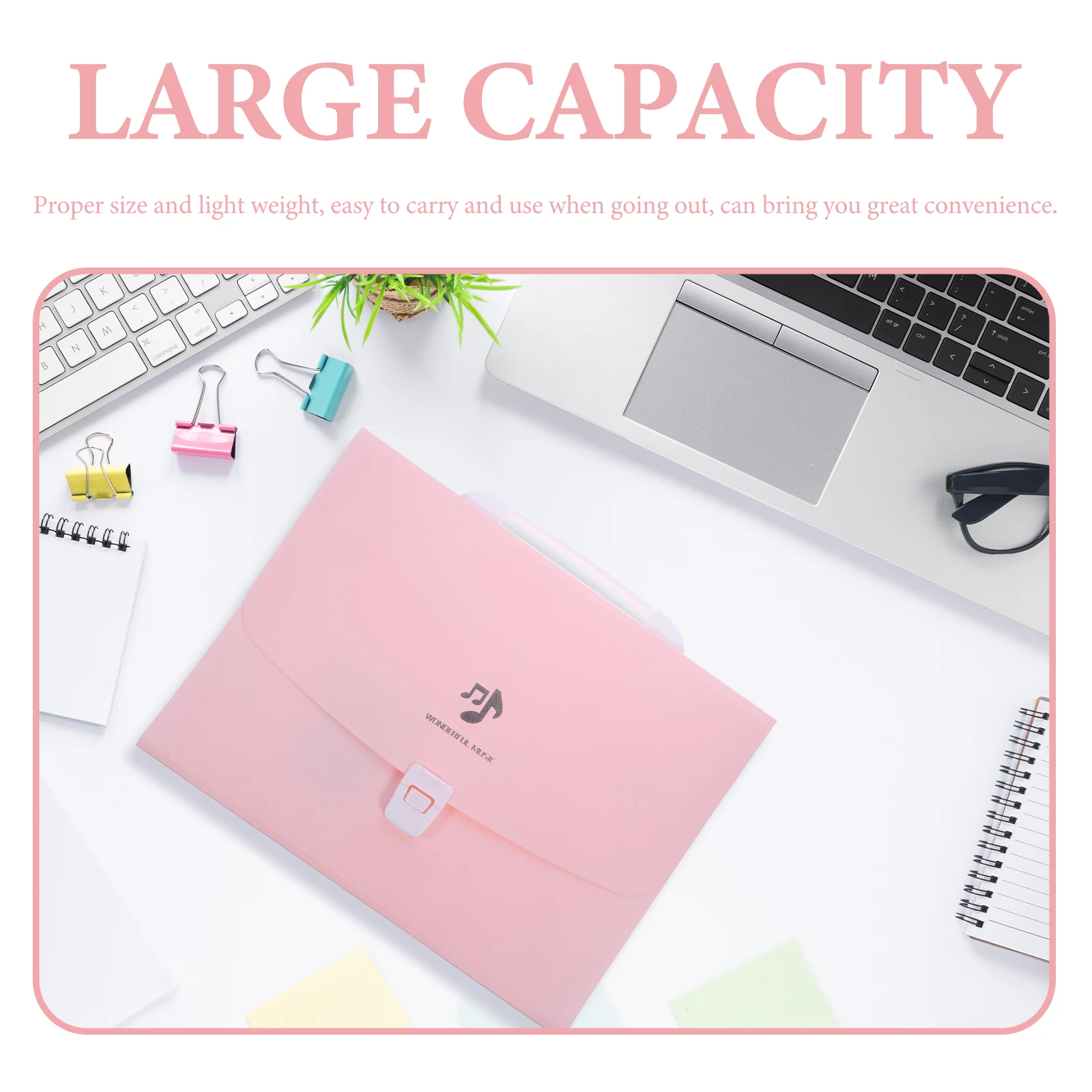 

Lightweight Portable Accordion File Organizer Small Expanding Multi-Layer File Folder Document Holder for Home Office