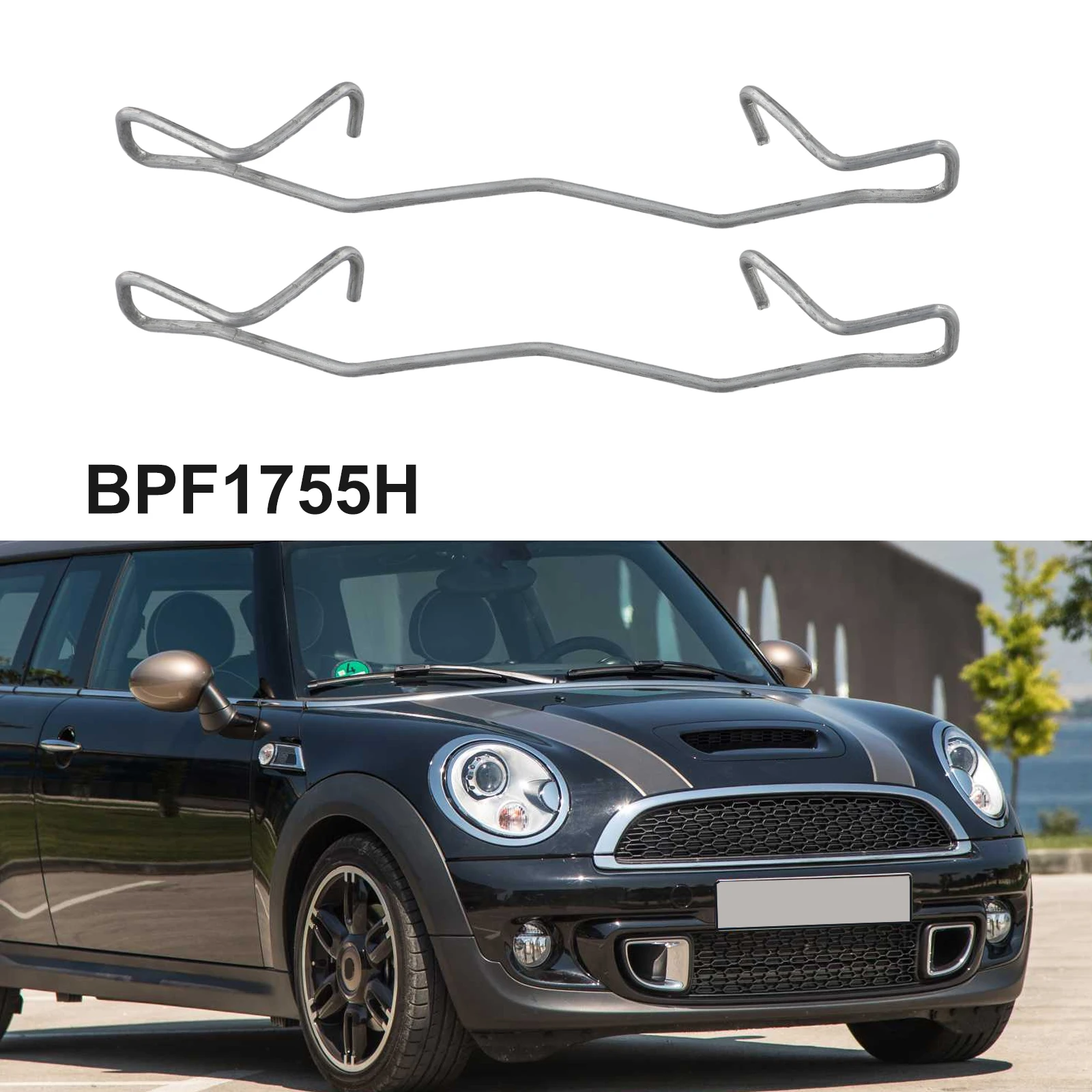 

2pcs Car Rear Brake Pad Caliper Springs For MINI For COOPER R50 R52 R53 2002-2008 BPF1755H Car Spring Repair Kits