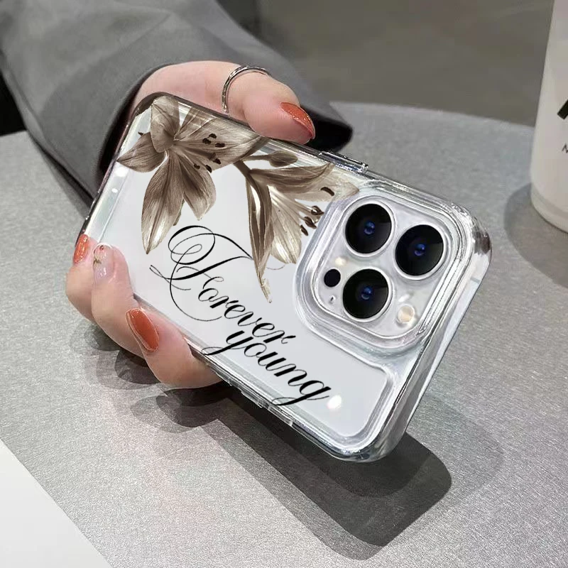 Transparente Lilienblumen-Handyhülle für Xiaomi 17 Pro Max 15 14 13 12 Pro 15 14 ULTRA 15 14 13 12 T Weiche Stoßfeste Schutzhülle – Detail 5