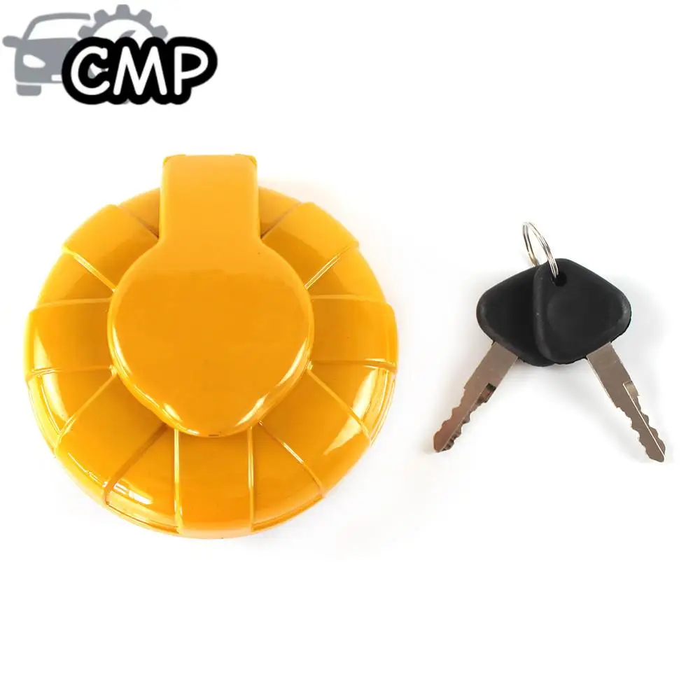 

1pc Yellow Excavator Fuel Tank Cap Fits for Volvo Excavator 14528922 14639653 EC140B Excavator Fuel Tank Part