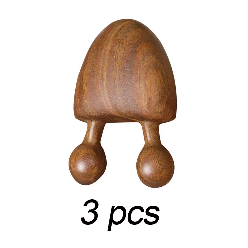 

3 шт. Массажер для глаз, снимающий усталость, многофункциональный массажер для носа, массажер для акупунктурных точек, из чистого натурального дерева, из настоящего дерева.