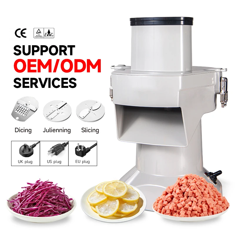 Custom Baiwin 3In1 Kitchen Accessories Electric Vegetable Cutter Vegetable Chopper For Potato Chips Ginger Onion Fruit Slicer Ma