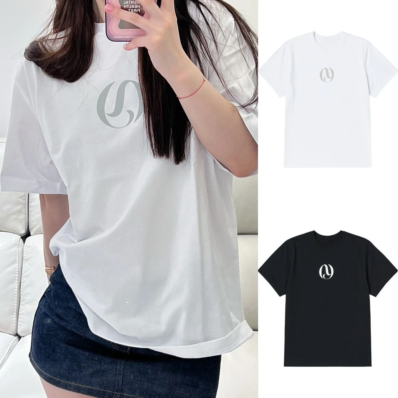 

Summer Trend Nerdy Simple Letter Print Men's and Women's Same Sports and Leisure Short-sleeved T-shirt Top