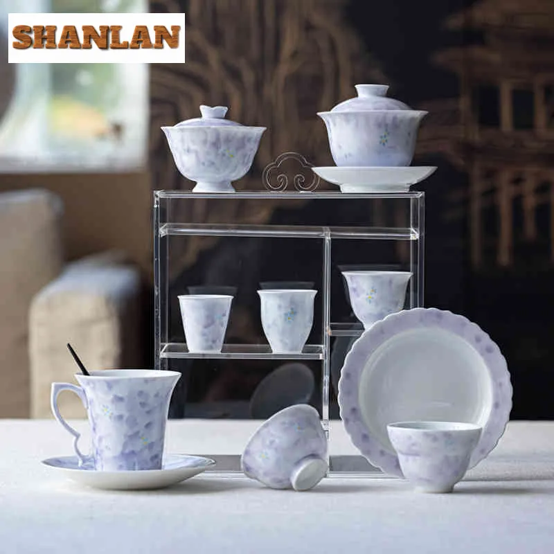 2 قطعة/الوحدة رسمت باليد الزهور مخرمة فنجان الشاي زن وعاء الشاي إبريق الماء الشاي تذوق كوب شخصي Jianzhan ماستر أكواب للشاي 85 مللي