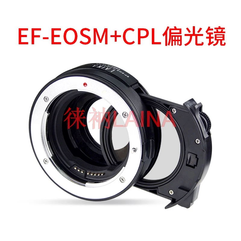 ef-eos-mオートフォーカスレンズアダプター（取り外し可能なcpl-ndフィルター付き）キヤノンef-ef-sレンズ用-eos-m-m2-m3-m5-m6-m10-m50-m100-m200対応