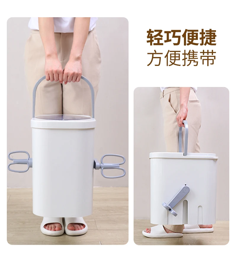 Portable Manual Washing Machine No Electricity Hand Crank for Socks Underwear Bed Sheets Quick Wash DBD