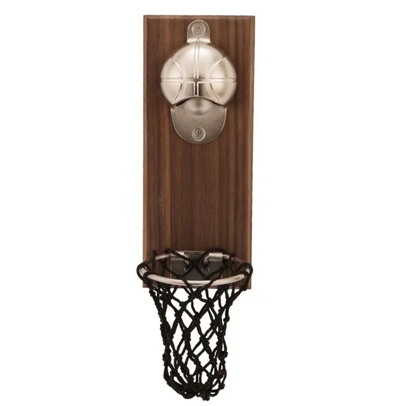 【CLEARANCE】Basketball Court Bottle Opener Basketball Hoop Wall Mount