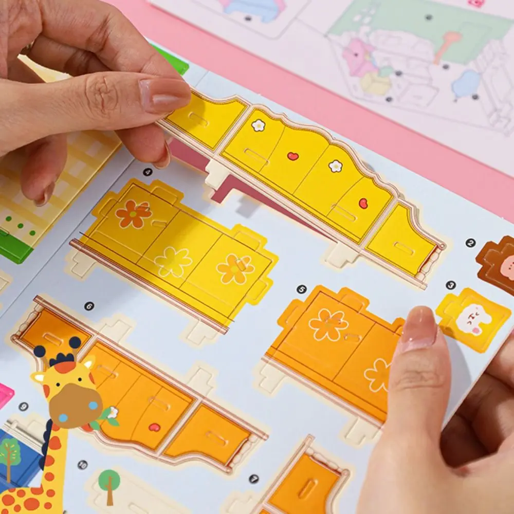 DIY Educational 3D Model 3D Room Model Puzzle Bedroom Kitchen 3D Room Cardboard Bathroom Room Room Model Craft Birthday Gift