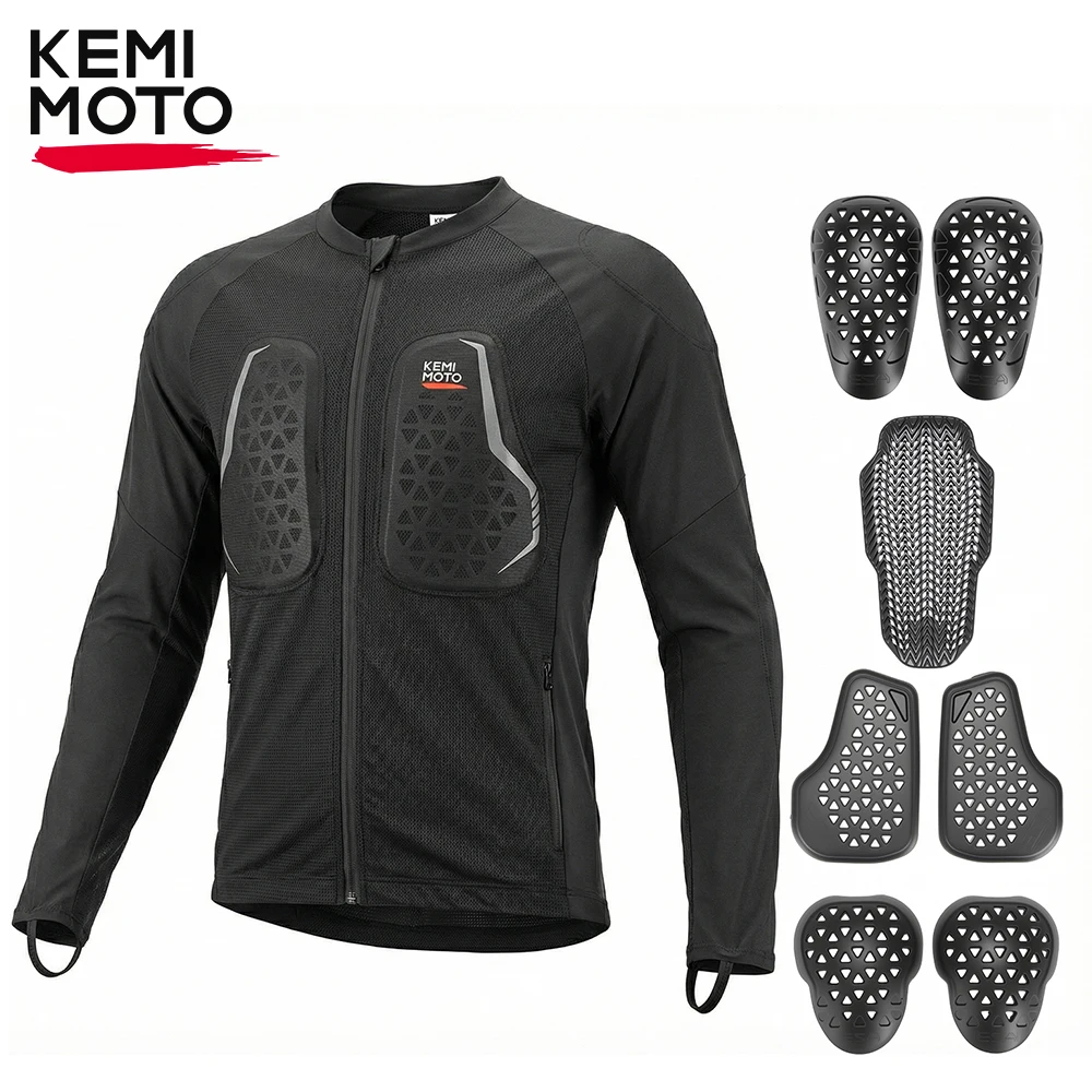 

CE Certified Motorcycle Armor Riding Body Protector Summer Jacket Breathable Soft Mesh Gear Set for Men And Women Moto Equipment
