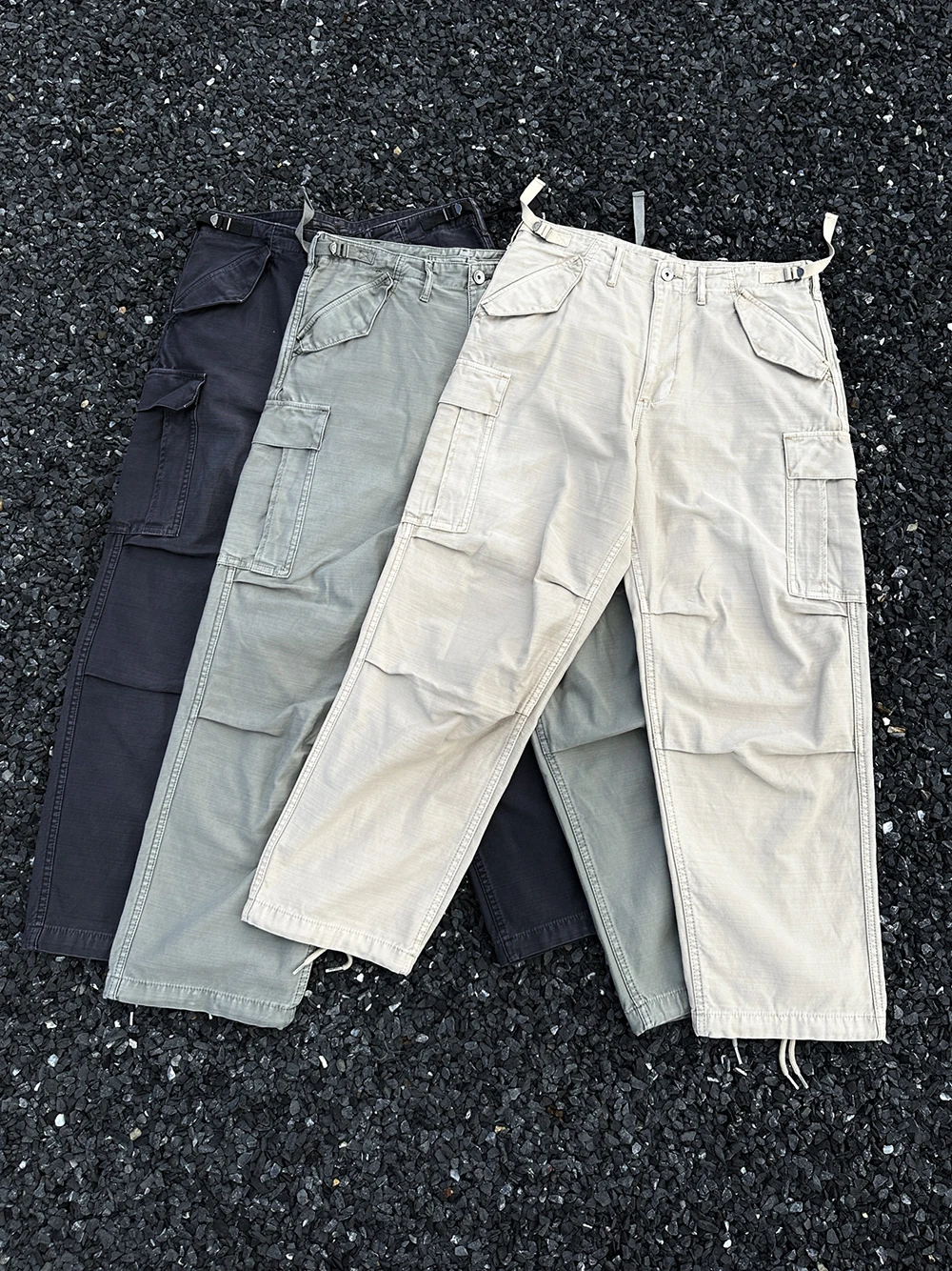 

Ретро-рабочие брюки для мужчин с множеством карманов, винтажные, с эффектом шелковой текстуры, прямого кроя, на все сезоны