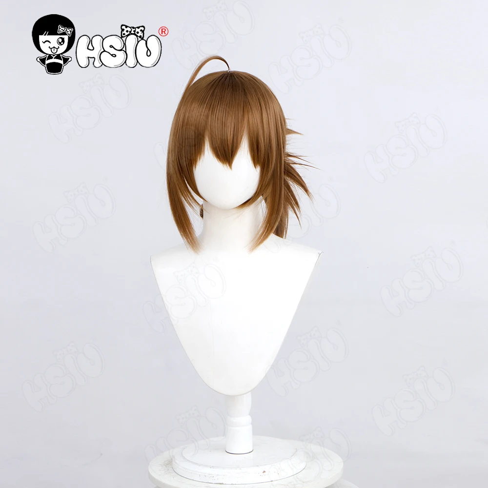 Tachibana Kimika Cosplay Pruik Hsiu 40Cm Lichtbruin Kort Haar Synthetische Pruik Prachtig Elke Dag In Het Konijnenhol Cosplay