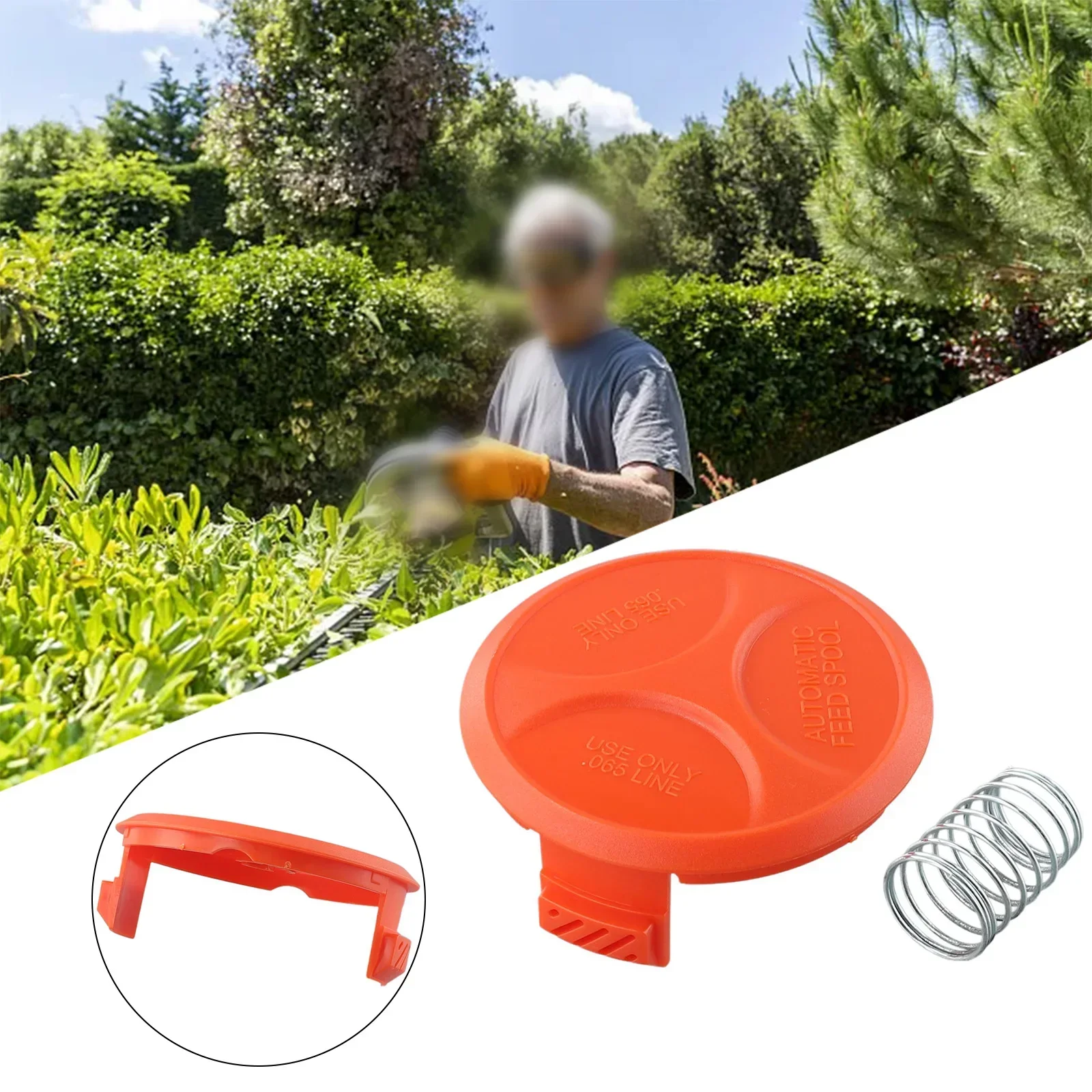 

1pc Spool Cap ABS High Quality Trimmer Spool Cover Cap Suit Accessroy Garden Power Tools Part For BDST182ST1