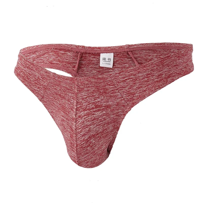 Thong Men's Underpants Sexy U Convex Comfortable Breathable Thin Section Sexy Men's Underwear Fashion T Back Thongs