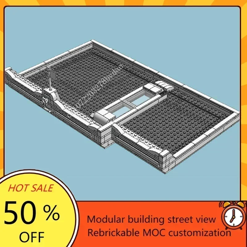 Brandweerkazerne Brandweer MOC Model Creatieve StreetView Puzzel Verjaardag Assemblage Speelgoed Cadeau voor Architectuur Kerstcadeau