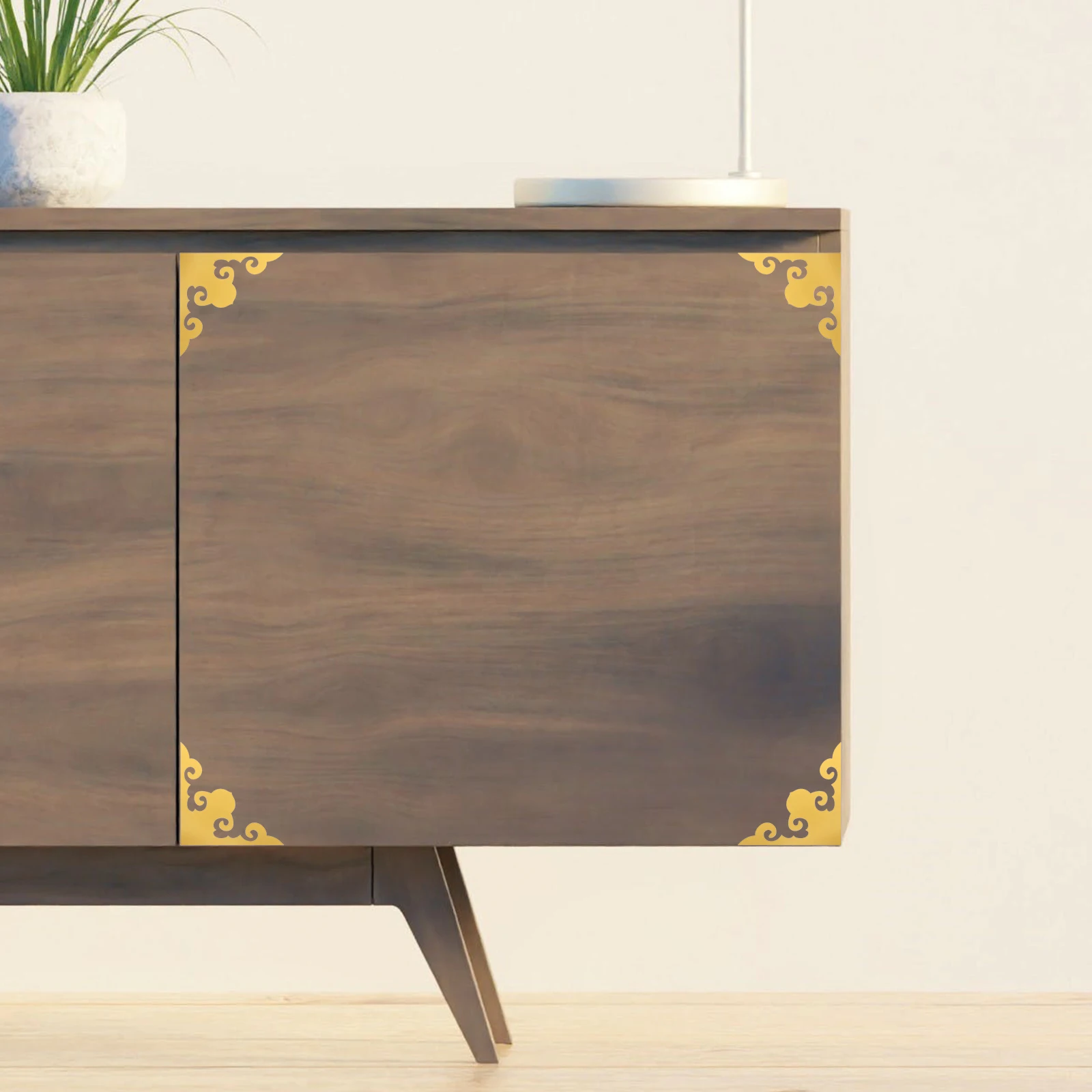 

12 Pcs Bathroom Wall Sticker Mirror Background Self Adhesive Corner Decals Border