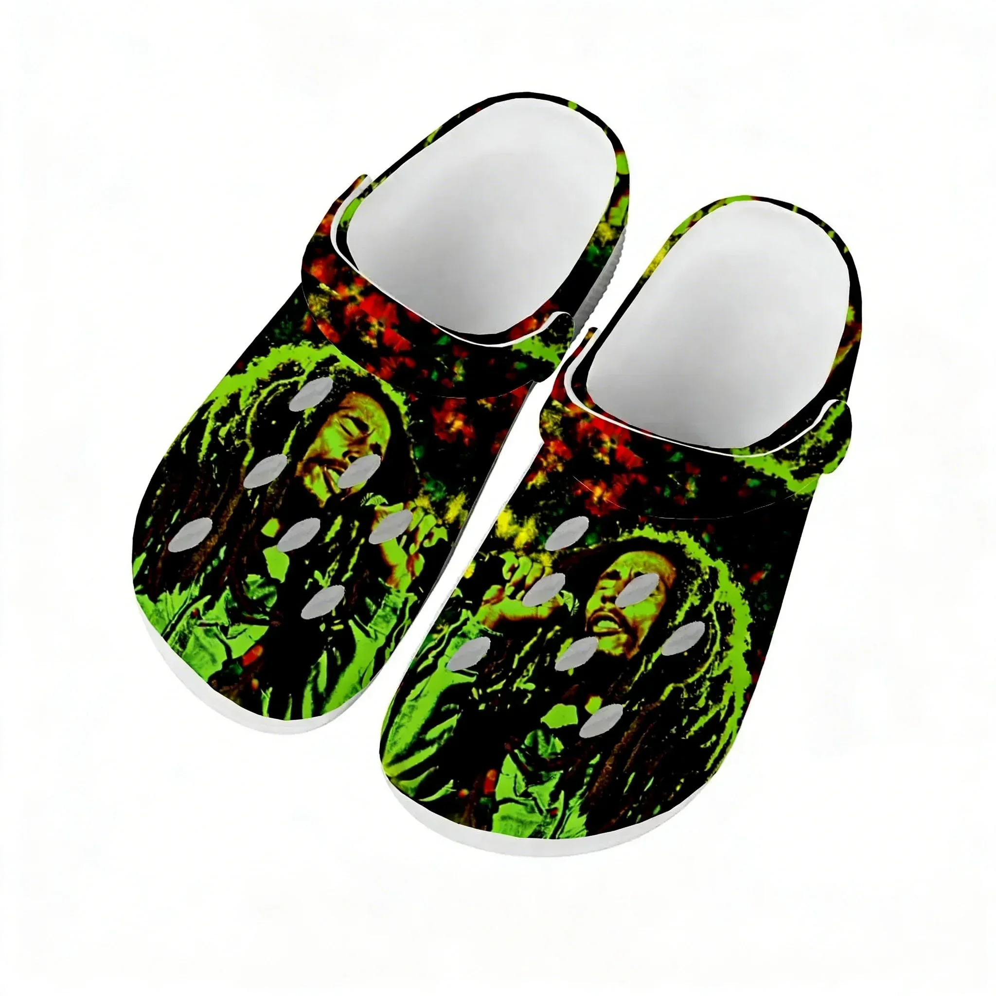 

Водные сандалии Bob Marley для мужчин, женщин и подростков: удобные, модные, для дома и сада, индивидуальные, пляжные, дышащие, с отверстиями, тапочки-сабо