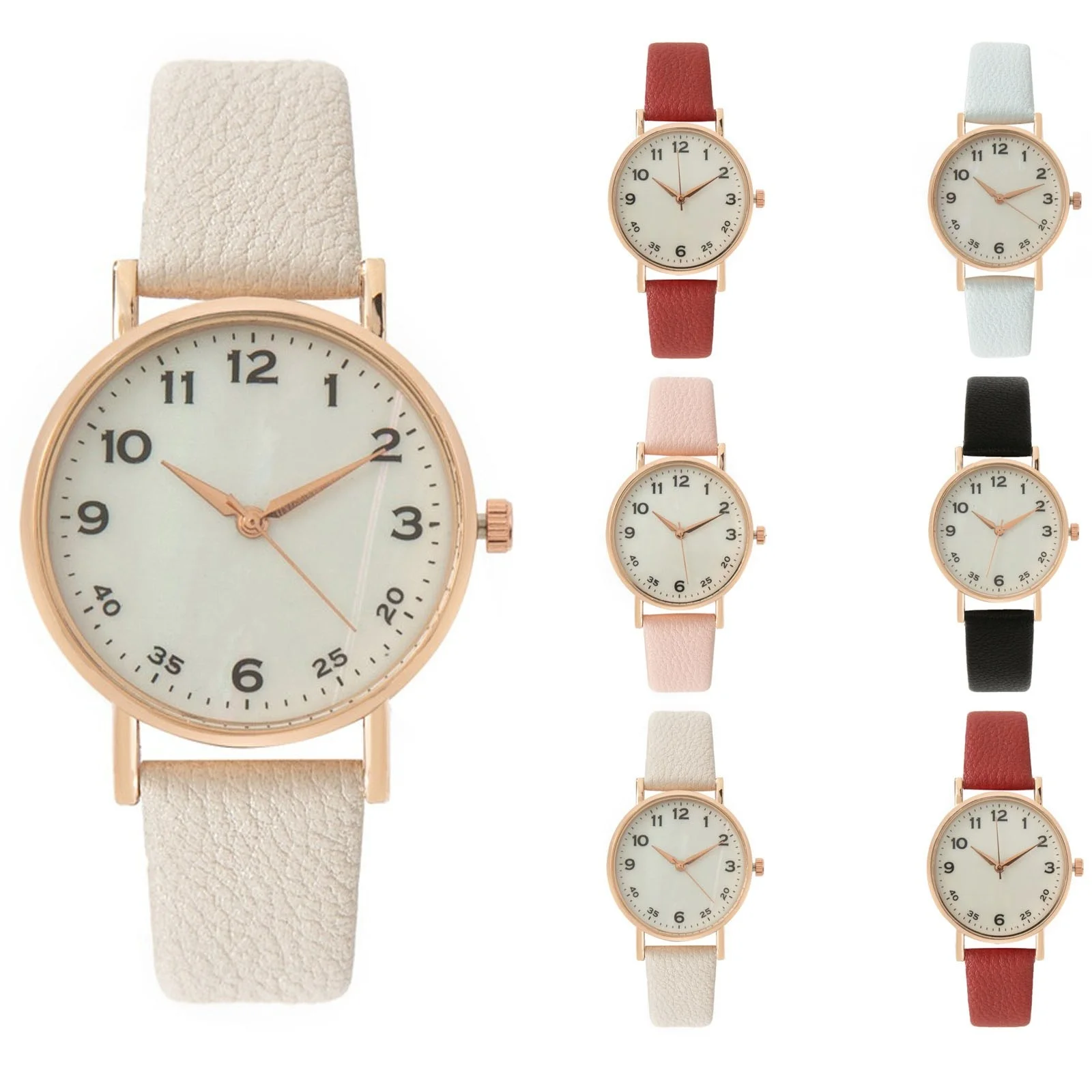 

Женские популярные модные часы, женские повседневные кожаные ремешки, кварцевые наручные часы, женские элегантные темпераментные украшения для рук