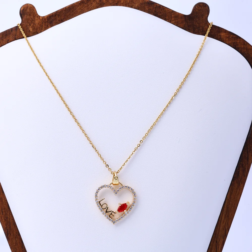 قلادة جميلة للنساء: النمط الصيني نعمة كلمة القرع قلادة التيتانيوم الصلب ضوء الفاخرة الراقية سلسلة الترقوة، Exq