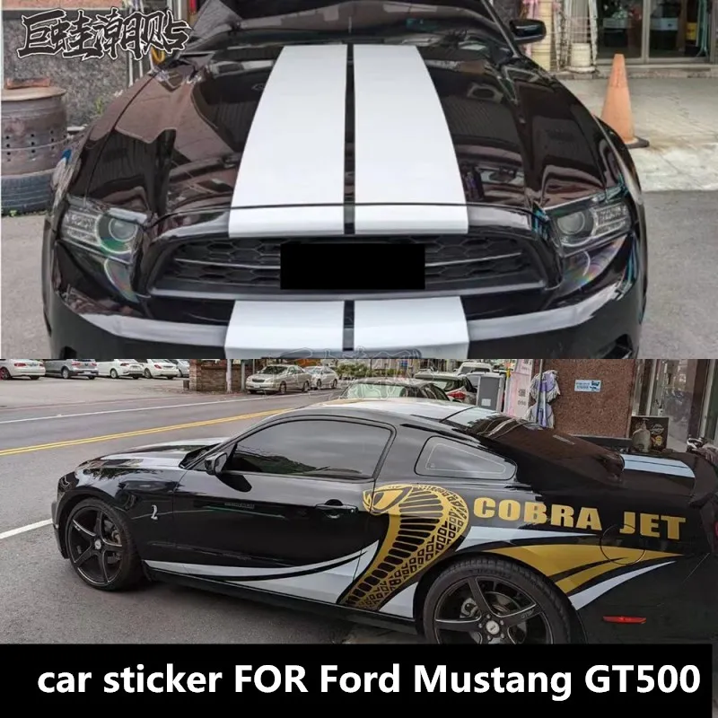 

New car sticker FOR Ford Mustang GT500 Body exterior decoration Fashion sports car decal film accessories