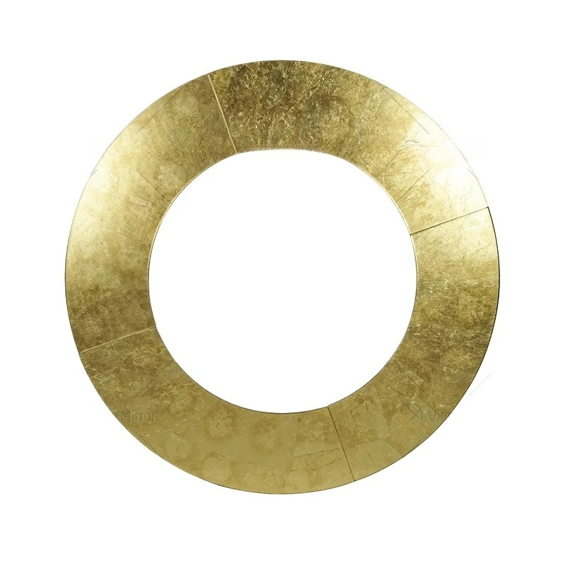 

Mirror glass wall-mounted mirror gold foil decorative frameless round wall mirror bathroom wall dressing modern