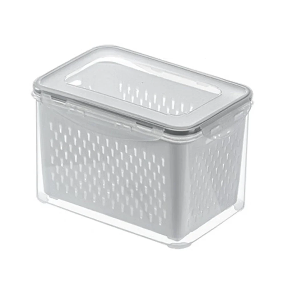 

Compact Storage Plastic Drain Basket Easy To Clean Efficient Food Storage Food Preservation Meal Prep Container
