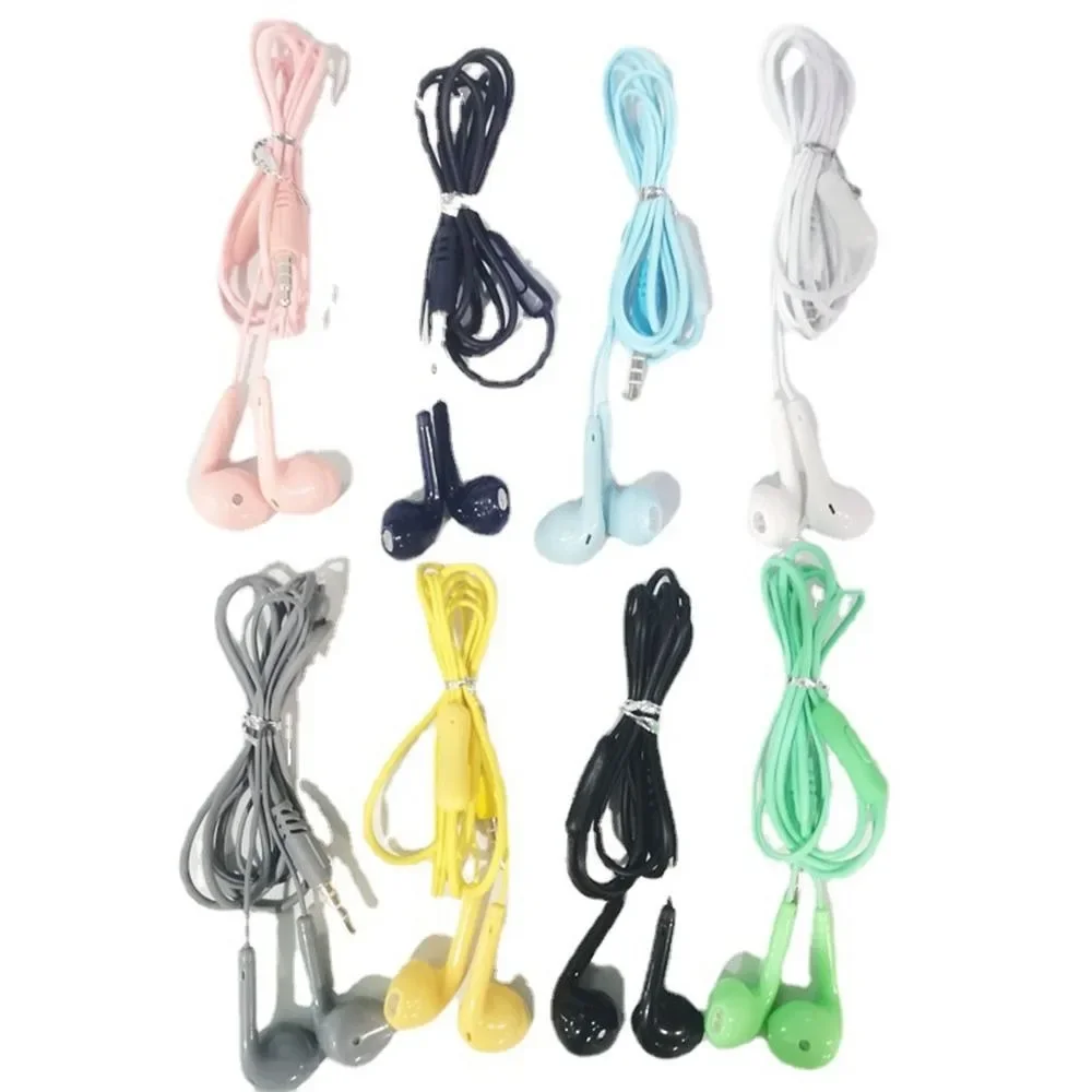 

3.5mm Stereo In-Ear Earphone Semi With Microphone Wired Headset Earphones with Mic Portable Universal for Xiaomi/Huawei/Samsung