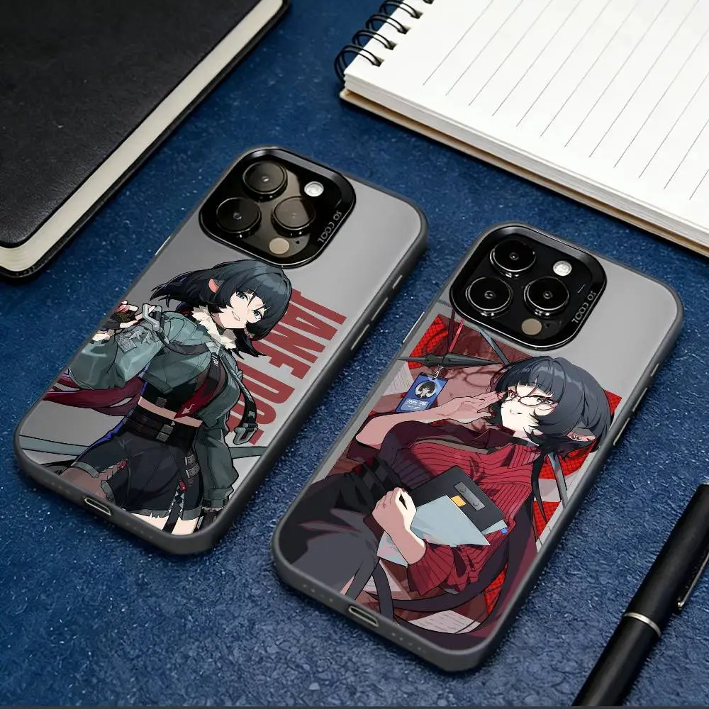 

ZZZ J-Jane D-Doe Phone Case For iPhone 17,16,15,14,13,12,11 Plus,Pro Max,XS,Colored Silver Plated Inside Cover