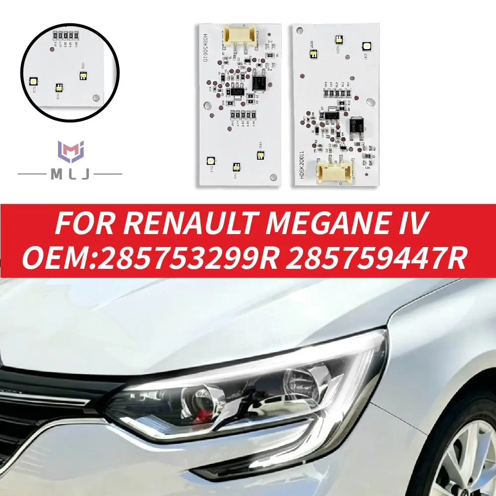 OEM 285759447R 285753299R LED DRL Chip White Daytime Running Light Board For Renault Megane IV Headlight Replacement