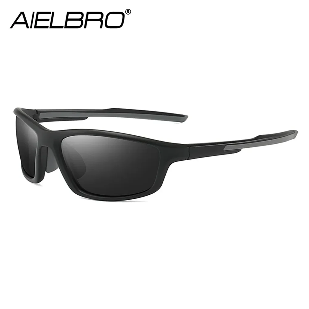 AIELBRO Cycling Glasses Man Cycling Eyewear Sets Polarized Glasses Cycling Sunglasses for Sports TR-90 Sunglasses for Men