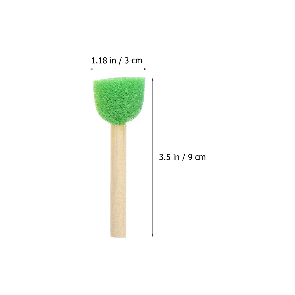 

15pcs Sponge Painting Brush Mushroom Head Painting Tool Durable Handle Comfortable Easy Control Creative Art Craft Oil