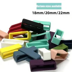 Silicone Substituição Watch Strap Loops, Watch Band Keeper Holder, Retentor Anel Círculo, Movable, 20mm, 22mm, 26mm, 6pcs