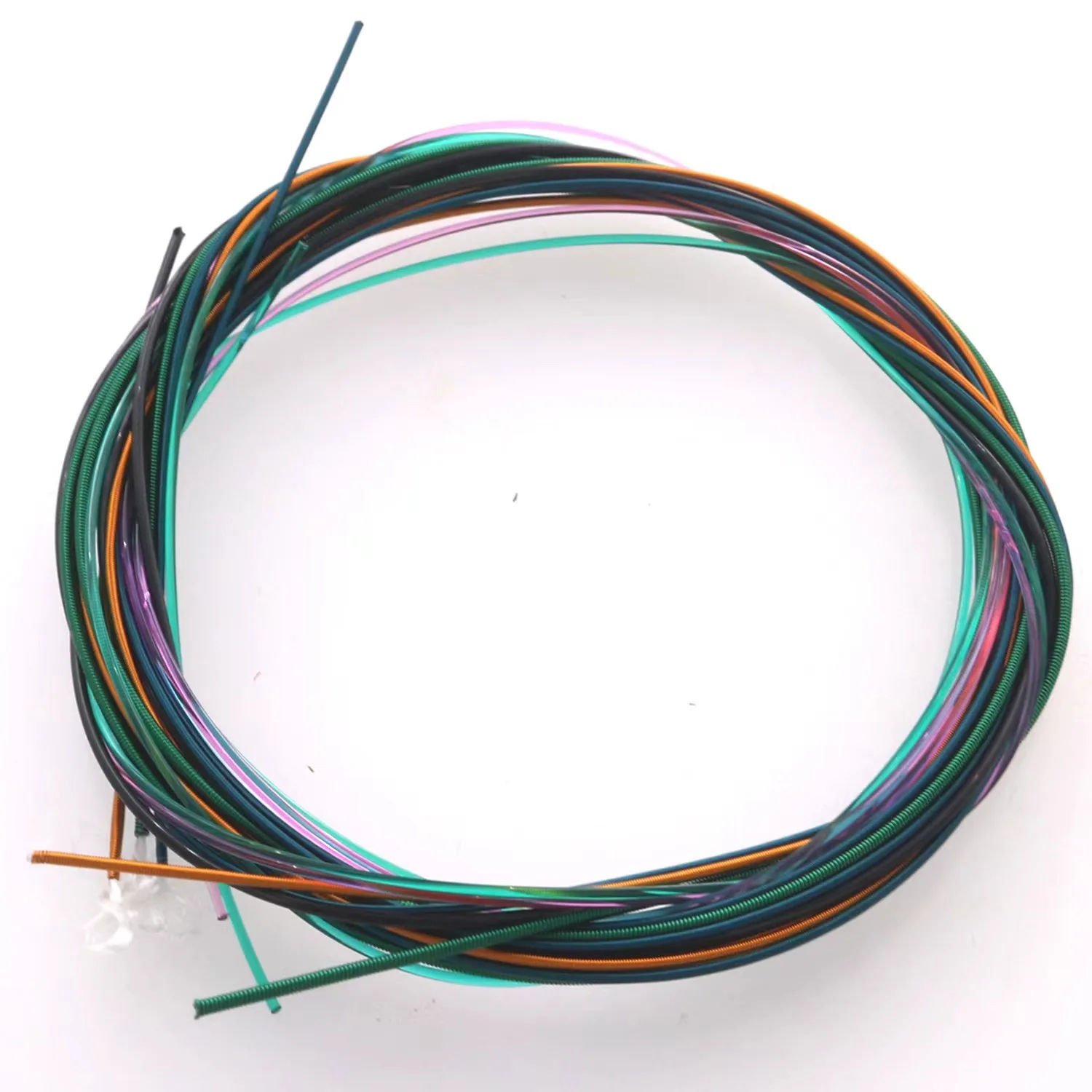 6 قطعة/المجموعة سلاسل الغيتار E-A متعدد الألوان الصوتية وتر غيتار الغيتار الشعبي الكلاسيكية وتر غيتار الغيتار الملحقات