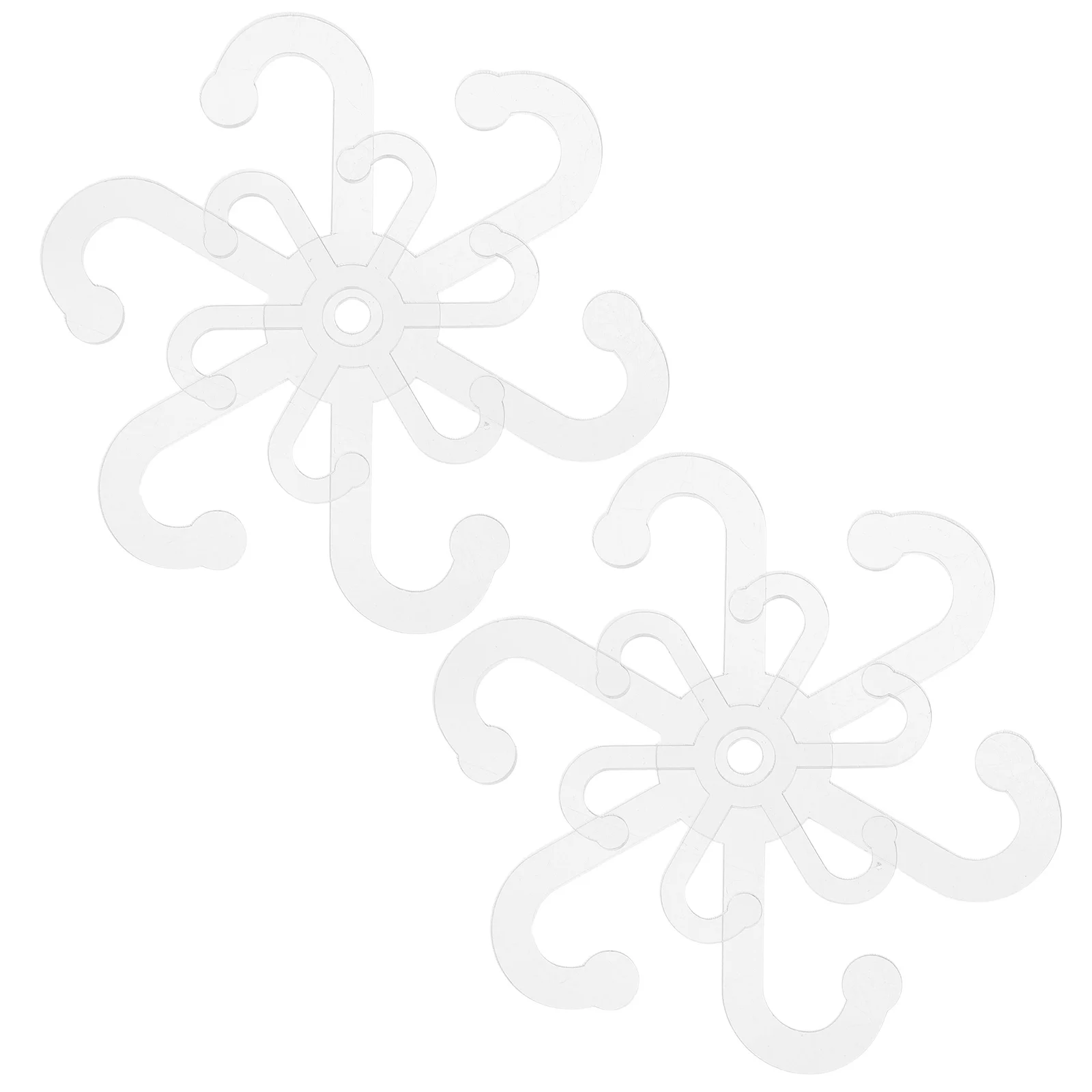 

4pcs Plant Stem Support Acrylic Holders Outdoor Growth Hooks Reusable Climbing Stakes Durable Houseplant Supports for Indoor