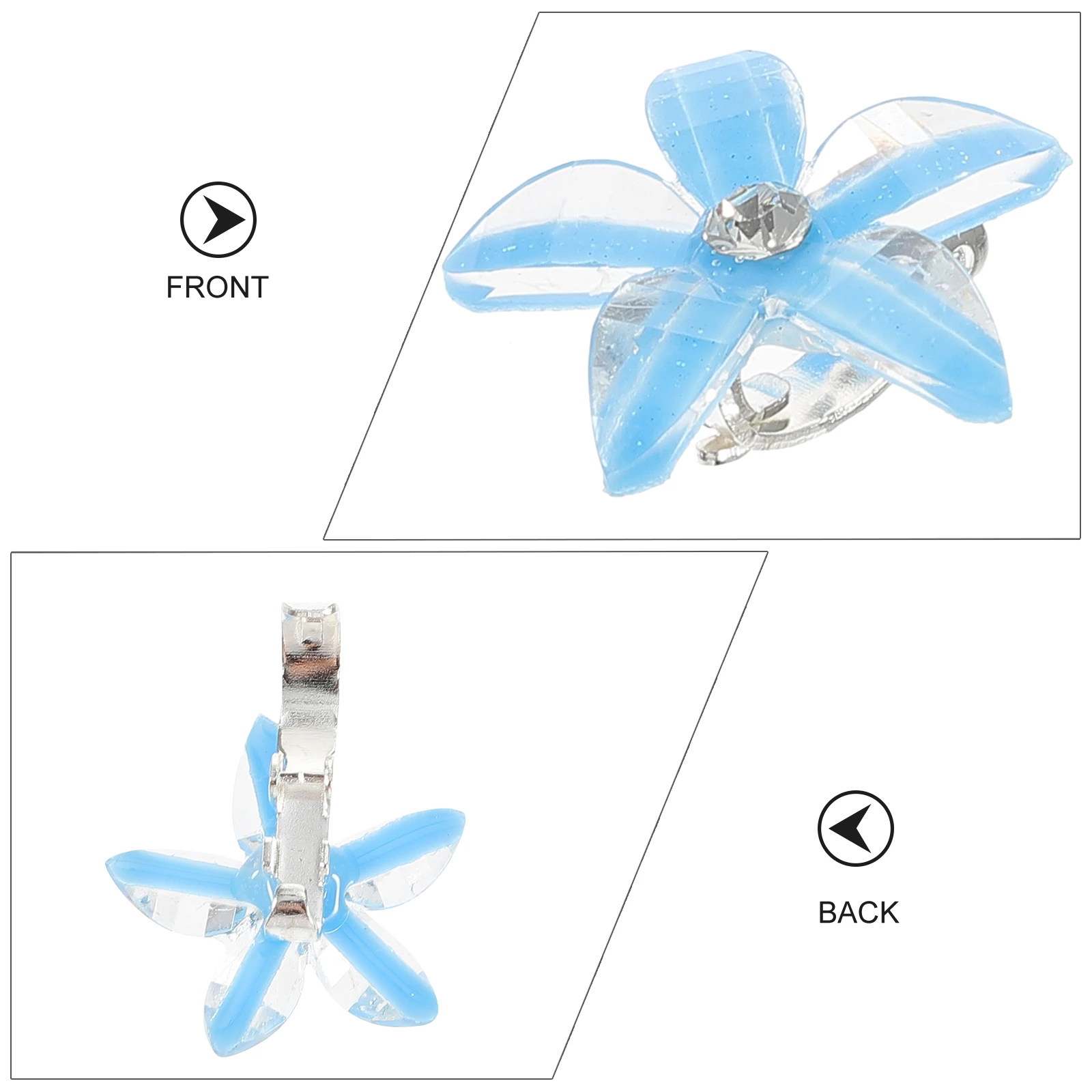 

Children's Hairpin Jewelry Small Claw Clips Styling Accessories Decorations for Girls Rhinestone Toddler Kids