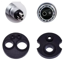 10pcs 2/4/6 Holes Dental Handpiece Tail Pad Seal Ring Rubber Dental Handpiec Rubber Gasket Midwest for High&Slow Speed Handpiece