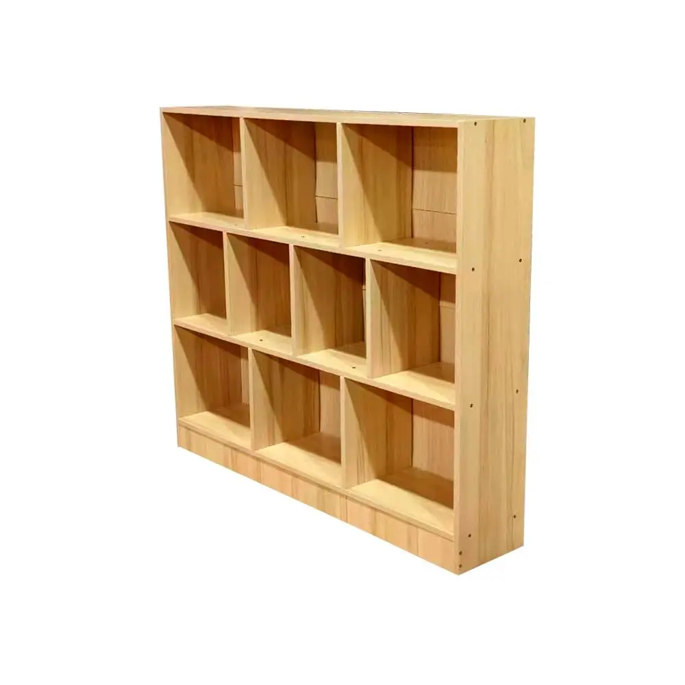 Innova Librero Organizador Minimalista, Mueble con Estantes de Madera de Arce, 10