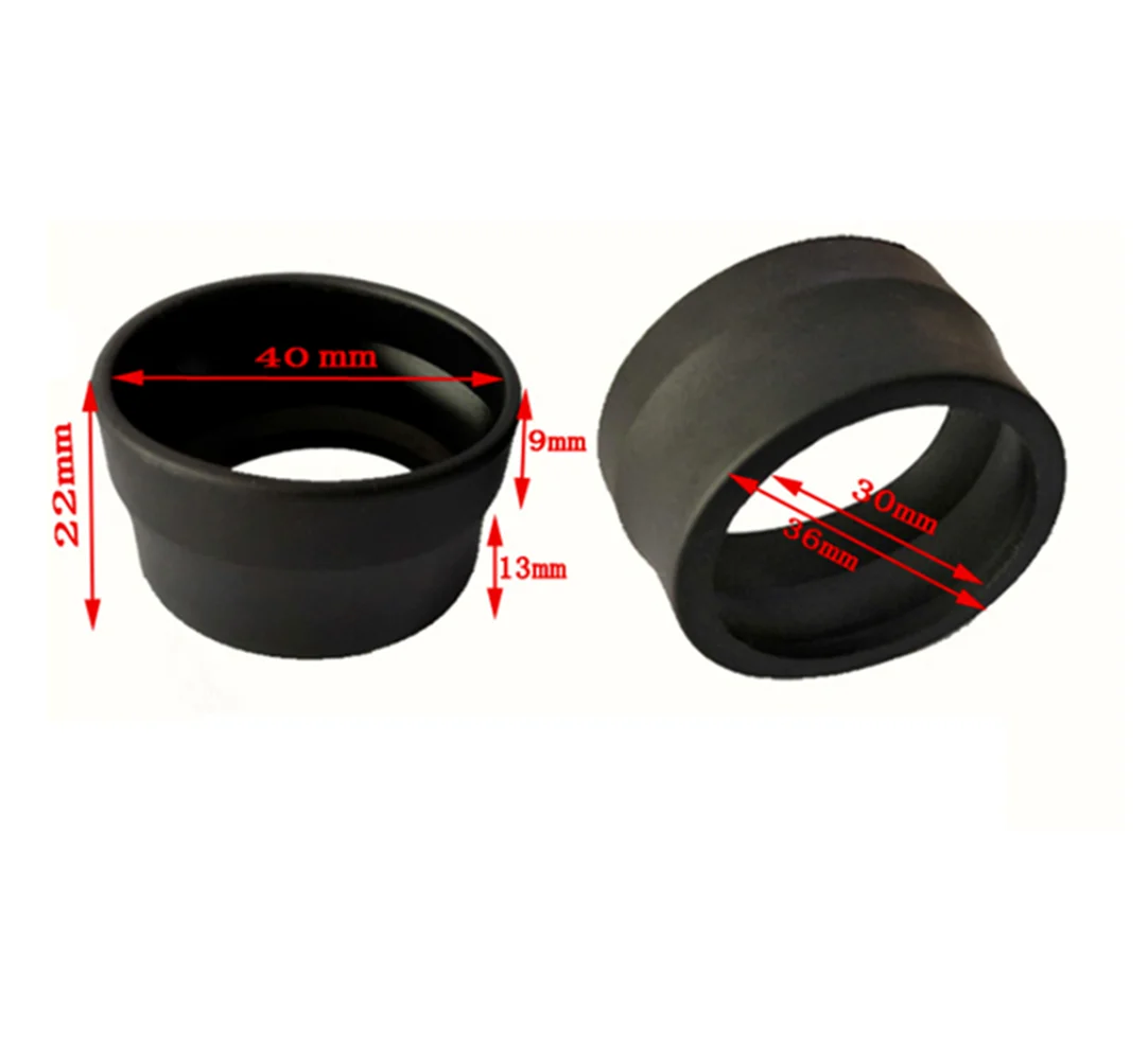 2PC 33-43mm binocolo microscopio telescopio oculare in gomma Cup Hood Eyeshield Eye Guard Cover per laboratorio