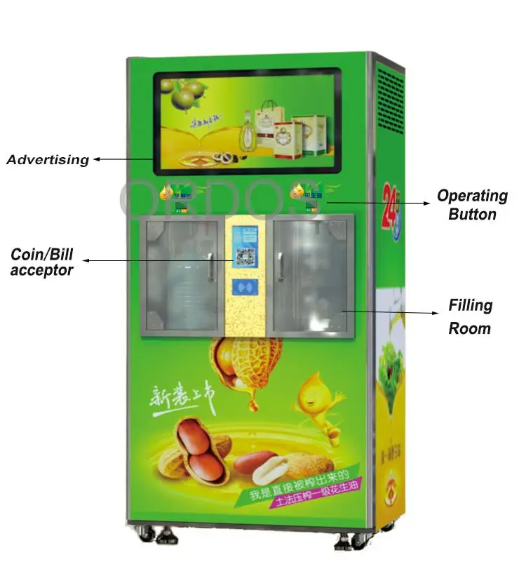 High Quality Automatic cooking oil vending machine