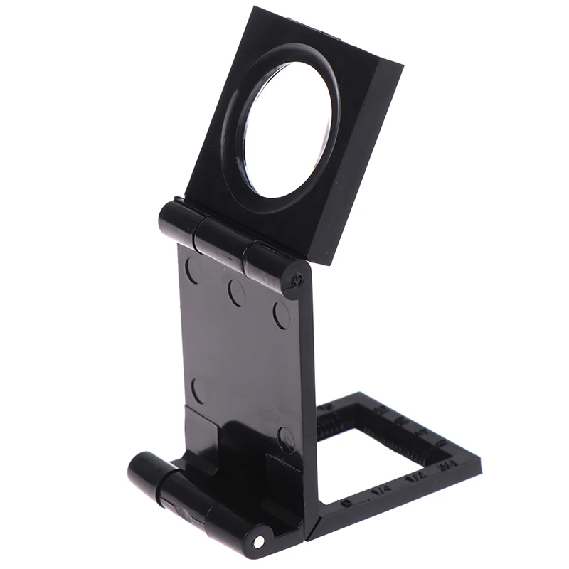 (❤️)1pc 10X 28mm Folding Magnifier Stand Loupe With Scale For Textile Optical Glass Tool