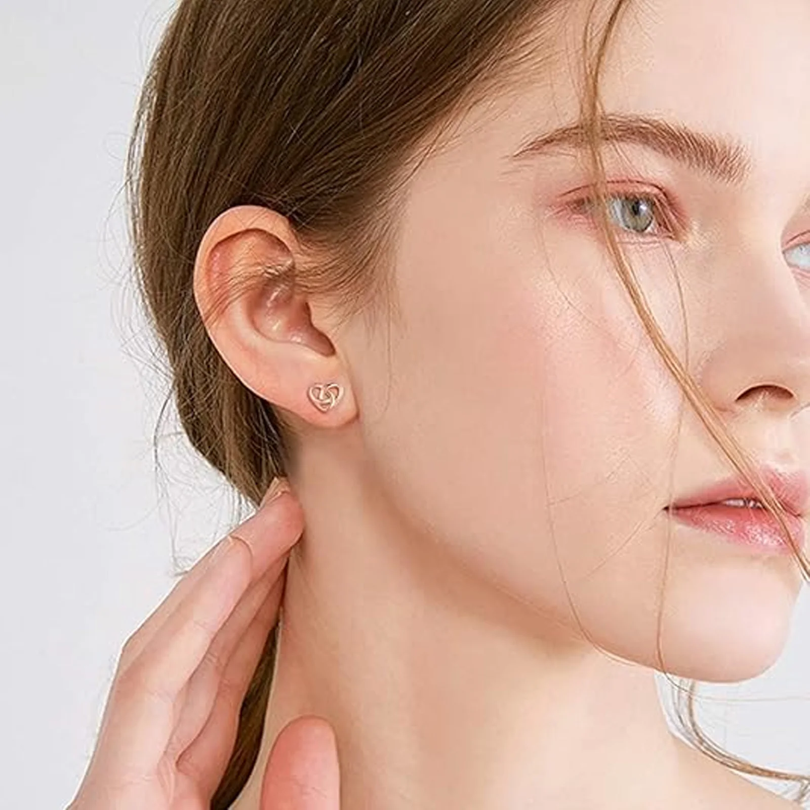 

Celtic knot earrings hypoallergenic 925 silver heart/triangle knot earrings Celtic women's jewelry, silver/gold/rose gold