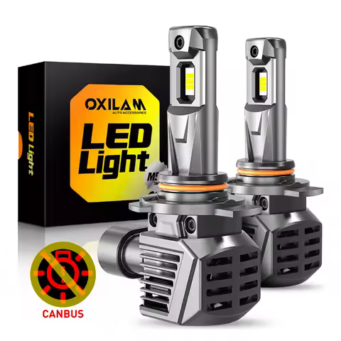 OXILAM 2Pcs 9012 Hir2 LED Headlight Canbus Bulb 22000LM Super Bright H7 9005 HB3 H8 H11 LED Head Lights 120W Turbo Lamp 6500K
