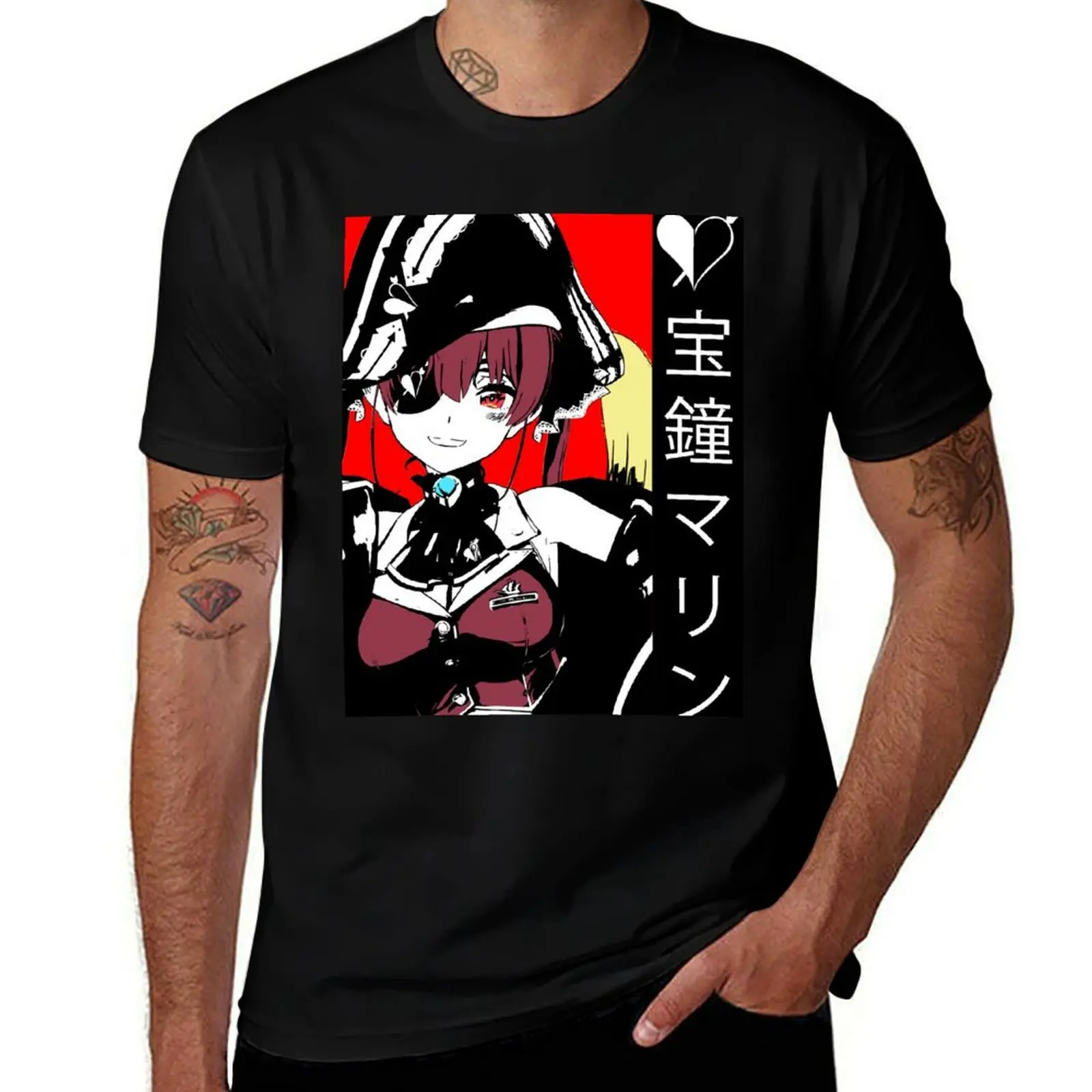 Hololive Hoshou Marine Senchou T-Shirt t shirts with prints T-Shirt
