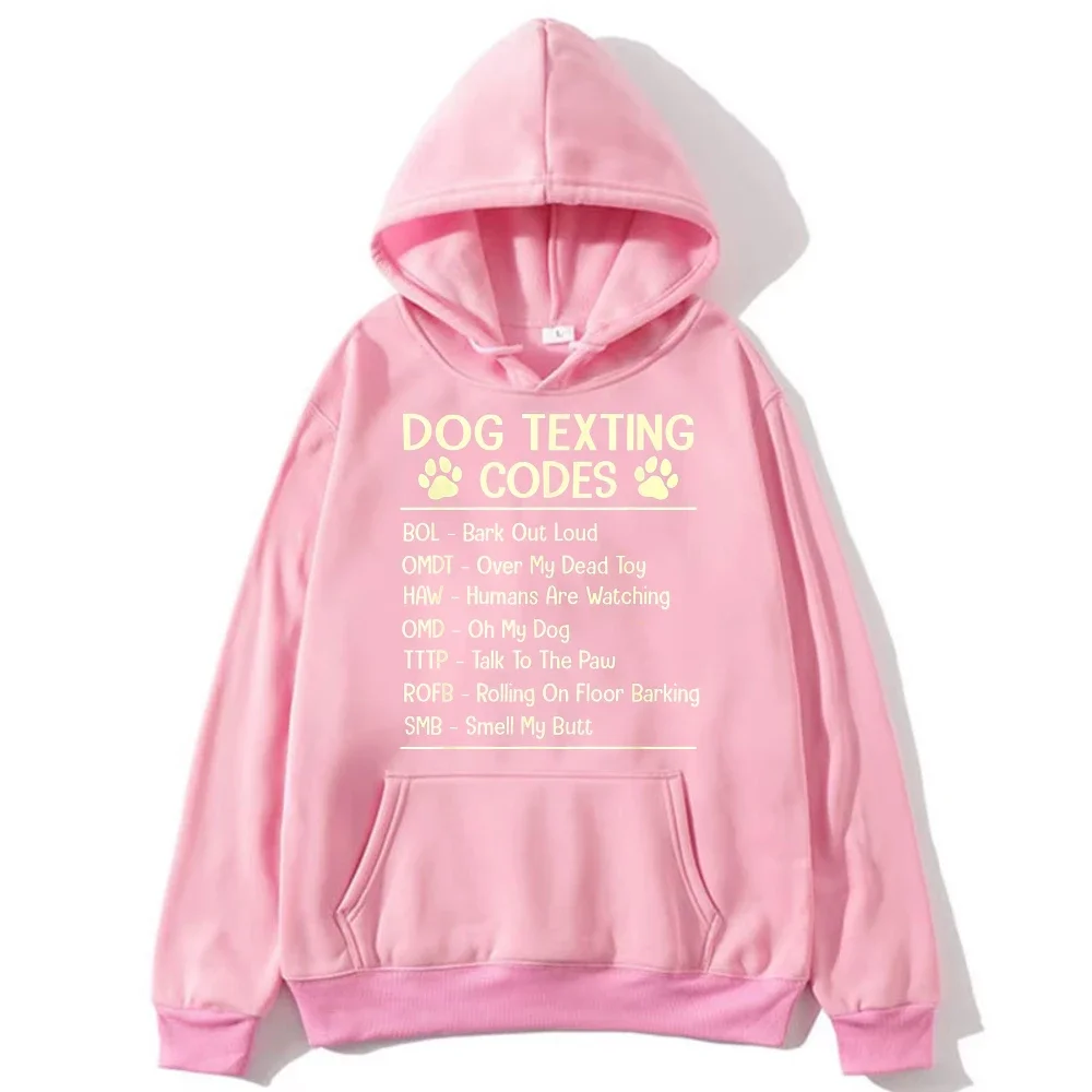 Funny Funny Dog Texting Codes Hoodie Humorous Pet Phrase Unisex Sweatshirt Canine Enthusiast Pet‑themed Party Casual Pullovers Cheap - Aliexpress Deal