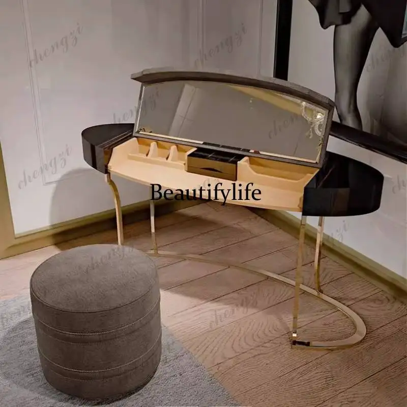 

Vintage Vanity Desk Storage Luxury Girls Bedside Organizer Vanity Desk Bedroom Room Modern Tavolo Trucco Furniture Home