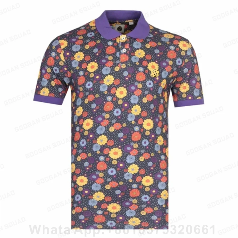Kid's Summer Quick Dry Print Golf Polo Shirt Fashion Casual T Shirt Breathable Golf Sportwear Mtb Jersey Racing Suit Golf Shirt view 5
