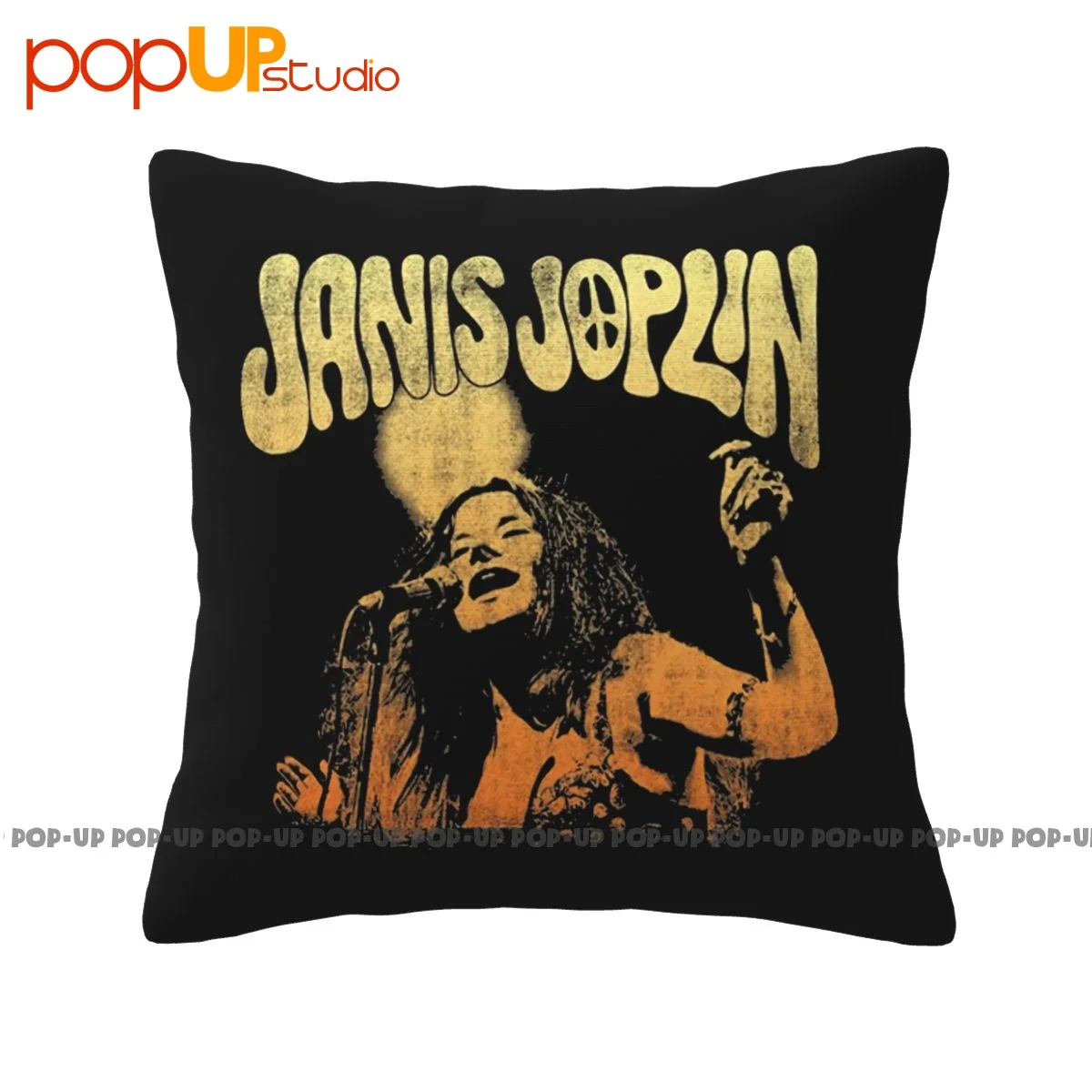 Print Janis Joplin Live Rock N Roll Music Band Pillowcase Throw Pillow Cover Bedding Super Soft Comfortable