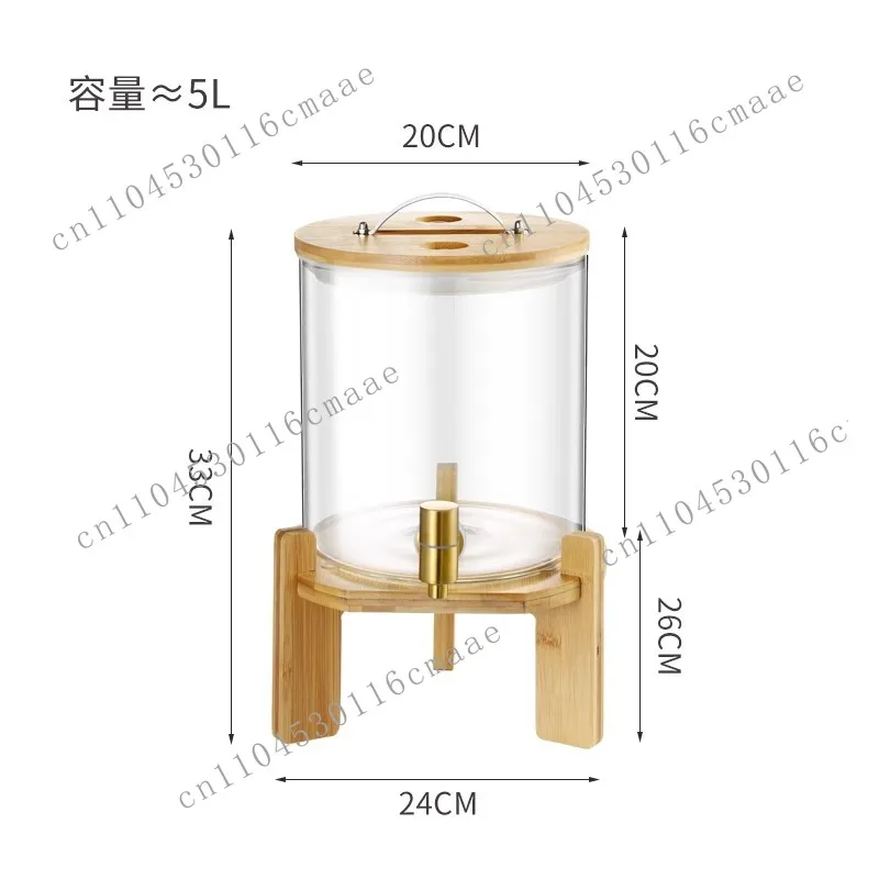 3.5-8L Buffet Juice Tripod Juice Barrel with Faucet Beer Cold Drink Barrel Small Beverage Machine High Temperature Resistant